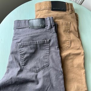 Men’s 5 pocket chinos - English Laundry 32x30 - dark tan and slate